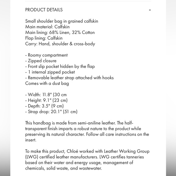 Chloe Small Marcie Bag Storm Blue - Picture 10 of 12